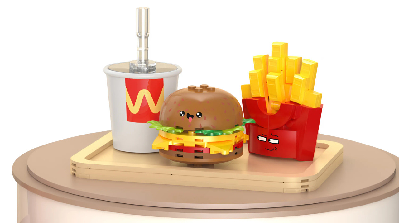Build Worx Building Blocks Cheese Burger Set