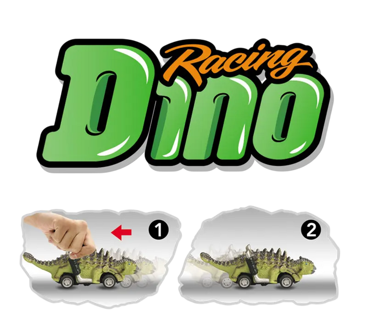 Car Creatures Dinosaur Pull Back Car