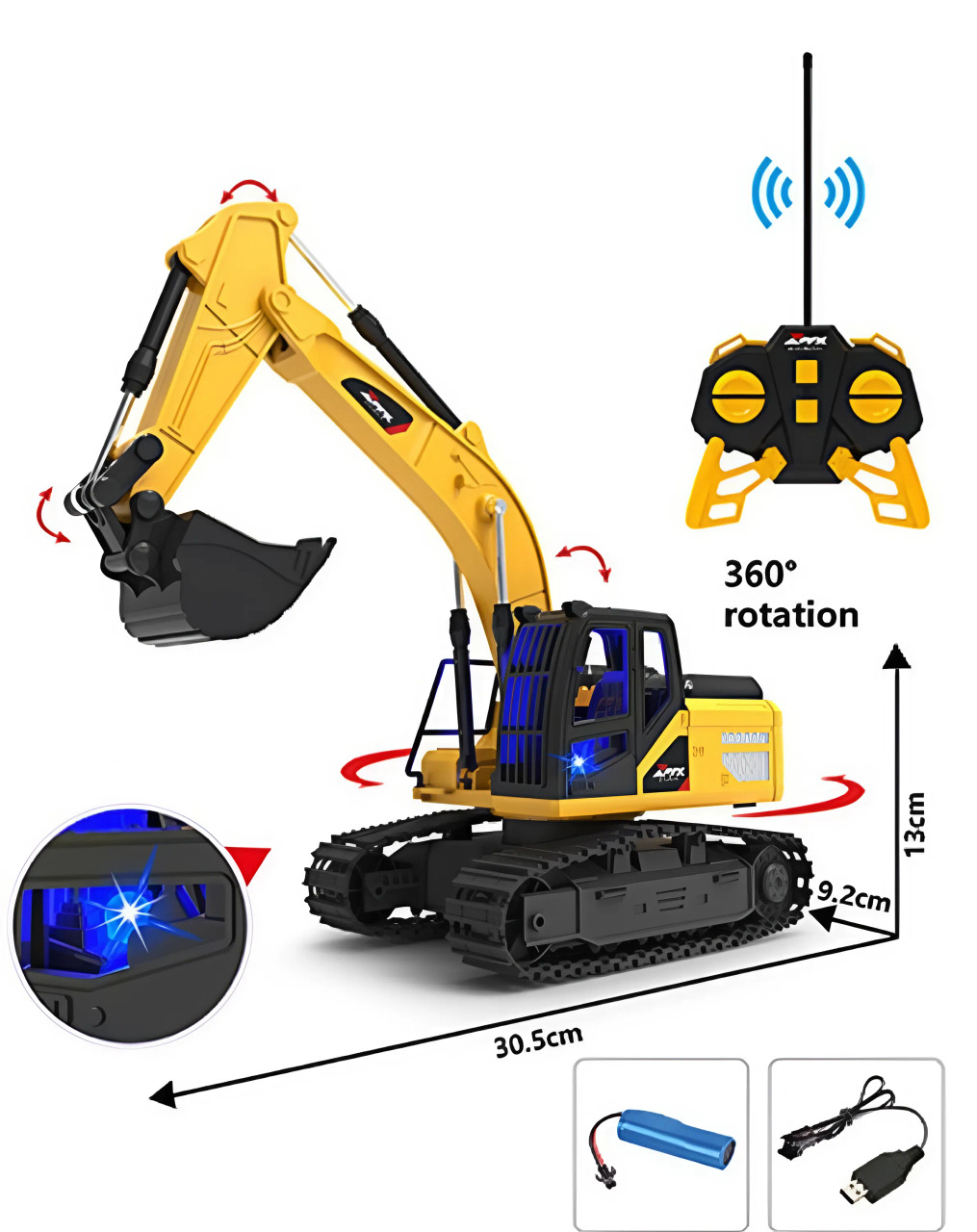 Hero Rides RC Excavator