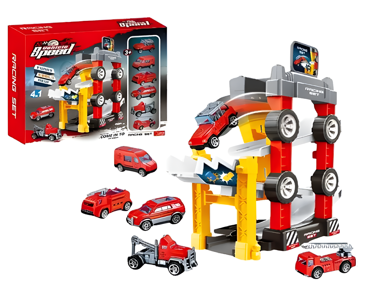 Skyway Fire Rescue Slide Track  4-in-1 Set Skyway Fire Rescue Slide Track  4-in-1 Set