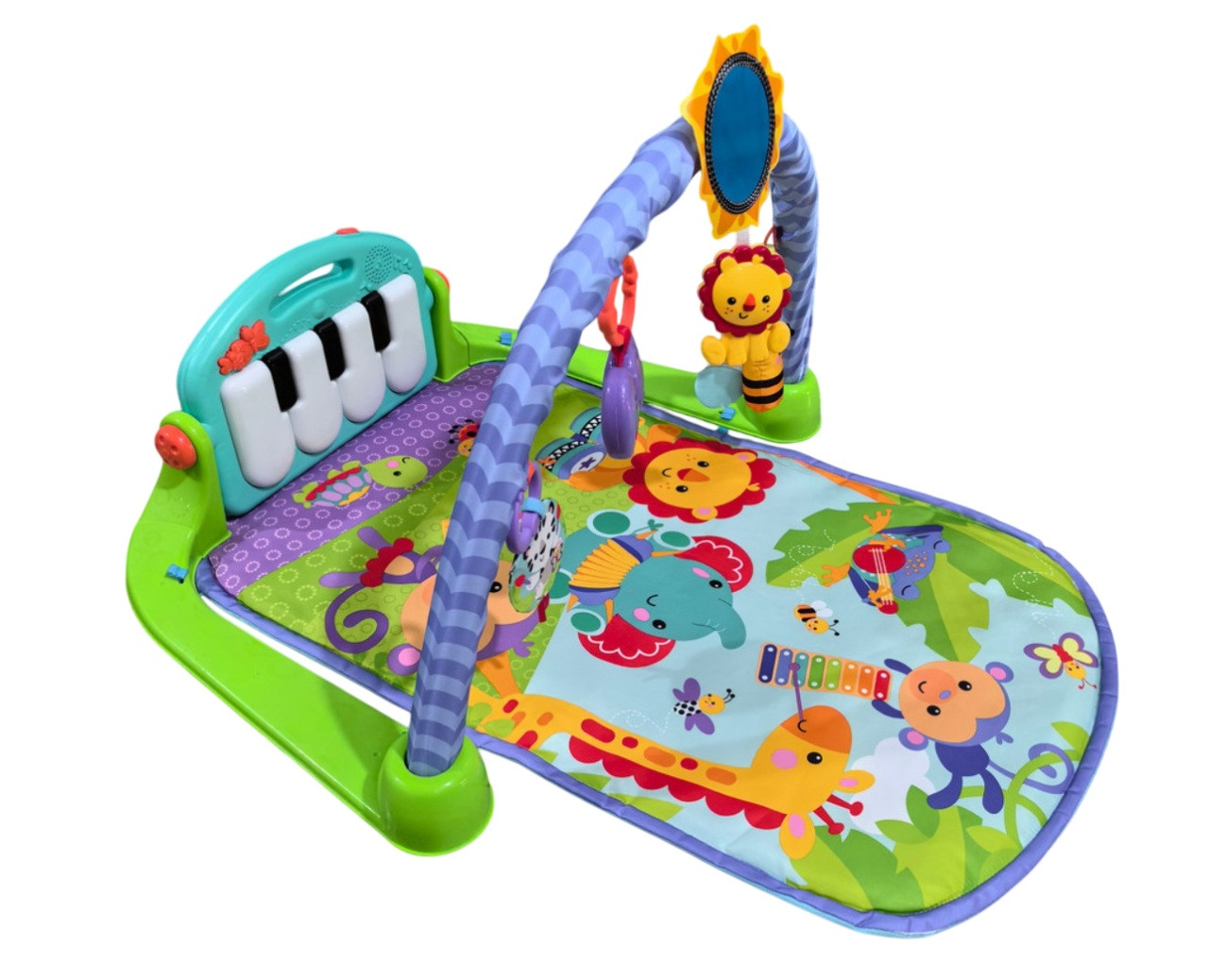 Twinkle Tots Baby Kick and Play Blue Piano Gym
