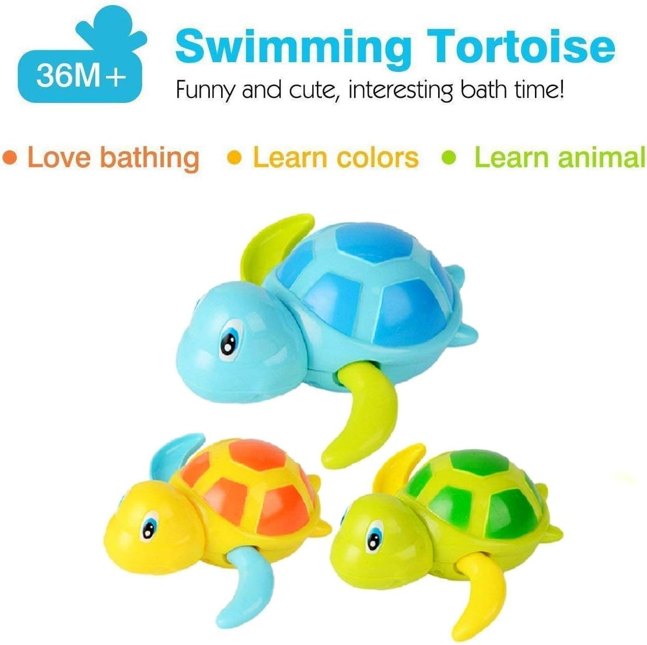Wonder Co Grow Bath Toy Swimming Turtle
