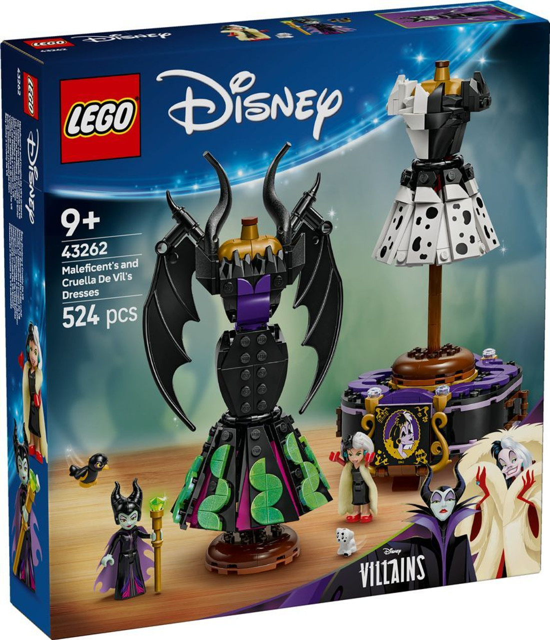 LEGO Disney Maleficent's and Cruella De Vil's Dresses 43262