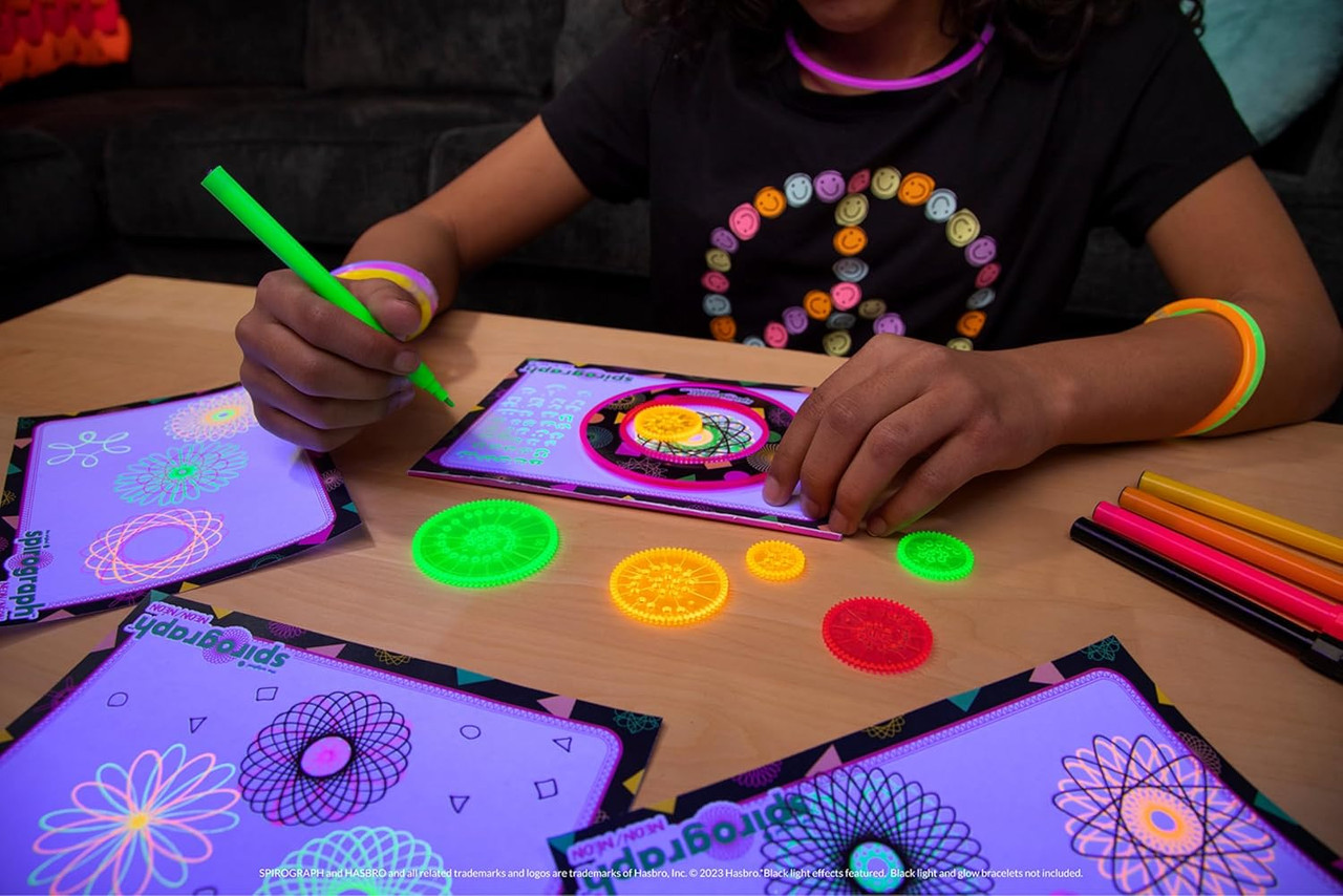 Spirograph Neon Drawing Set
