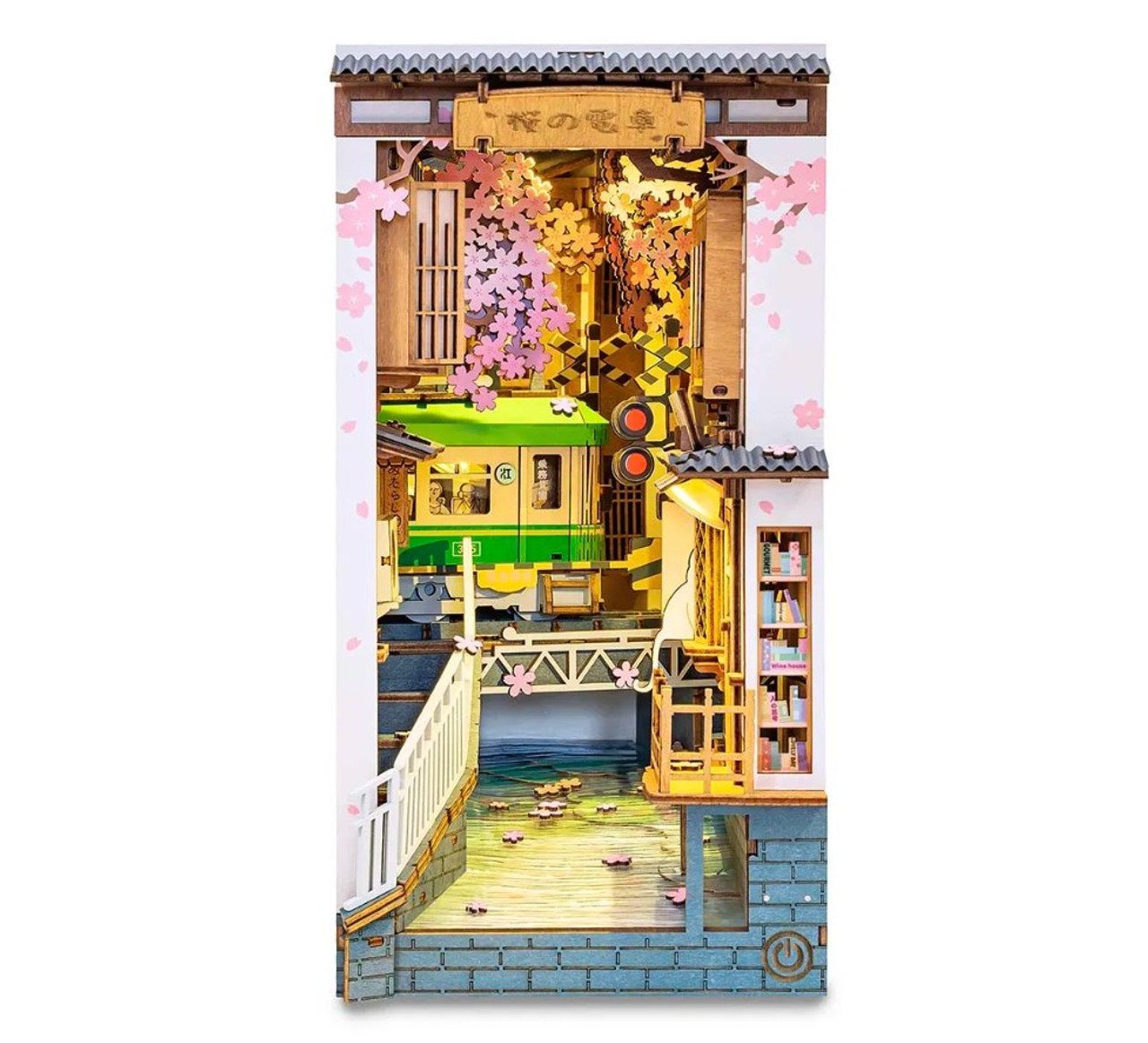 Rolife DIY Bookends - Sakura Densya 