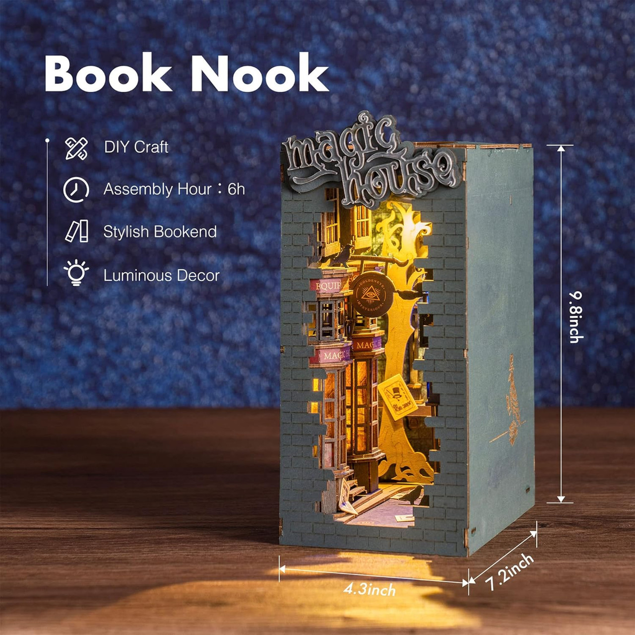 Time DIY Bookends - Magic House  Time DIY Bookends - Magic House