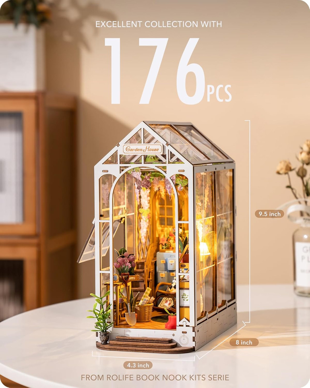 Time DIY Bookends - Flower House 