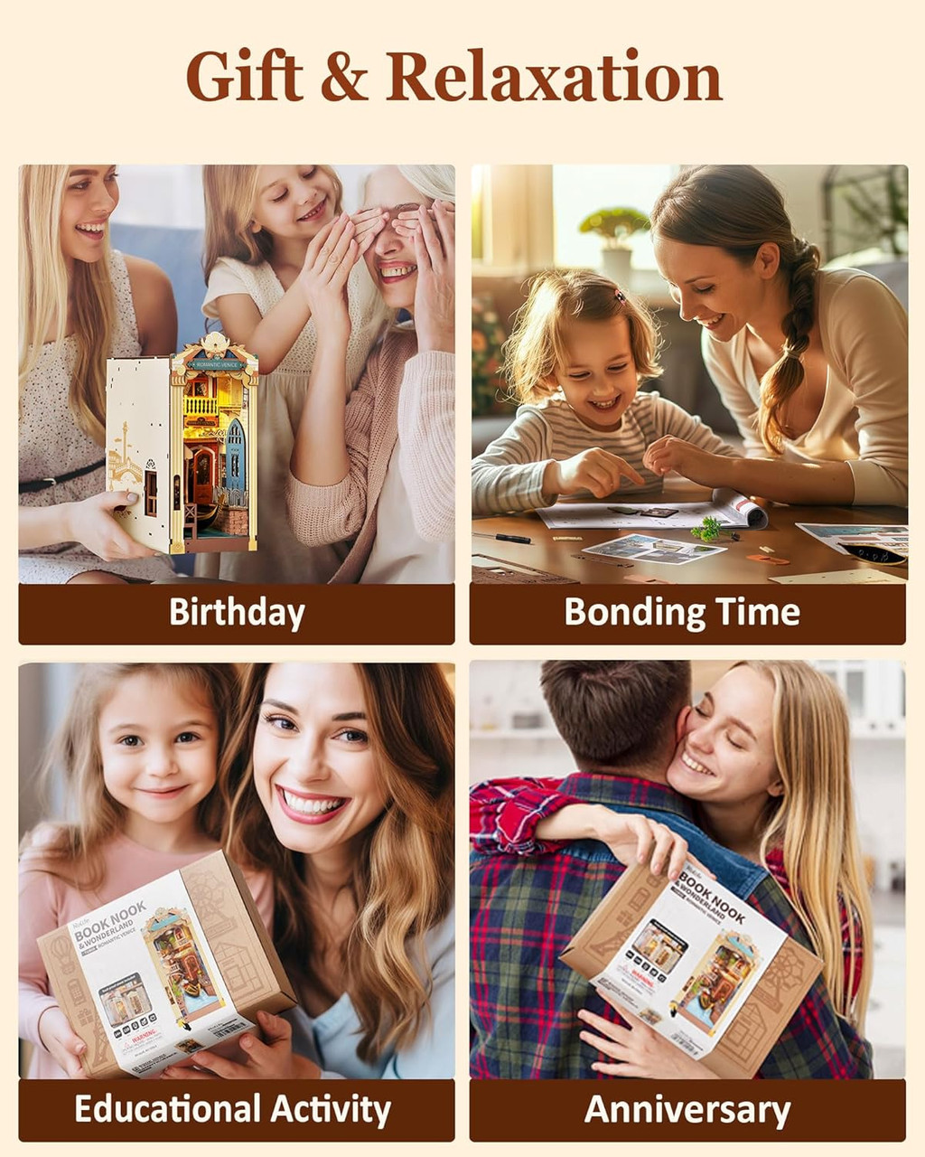 Time DIY Bookends - Romantic Venice  Time DIY Bookends - Romantic Venice