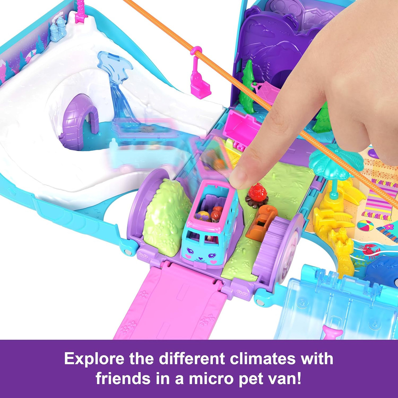 Polly Pocket Pet Mobile Adventure Playset Polly Pocket Pet Mobile Adventure Playset