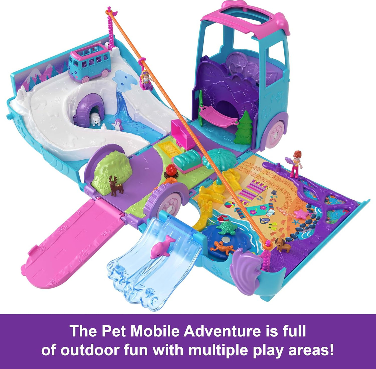 Polly Pocket Pet Mobile Adventure Playset Polly Pocket Pet Mobile Adventure Playset
