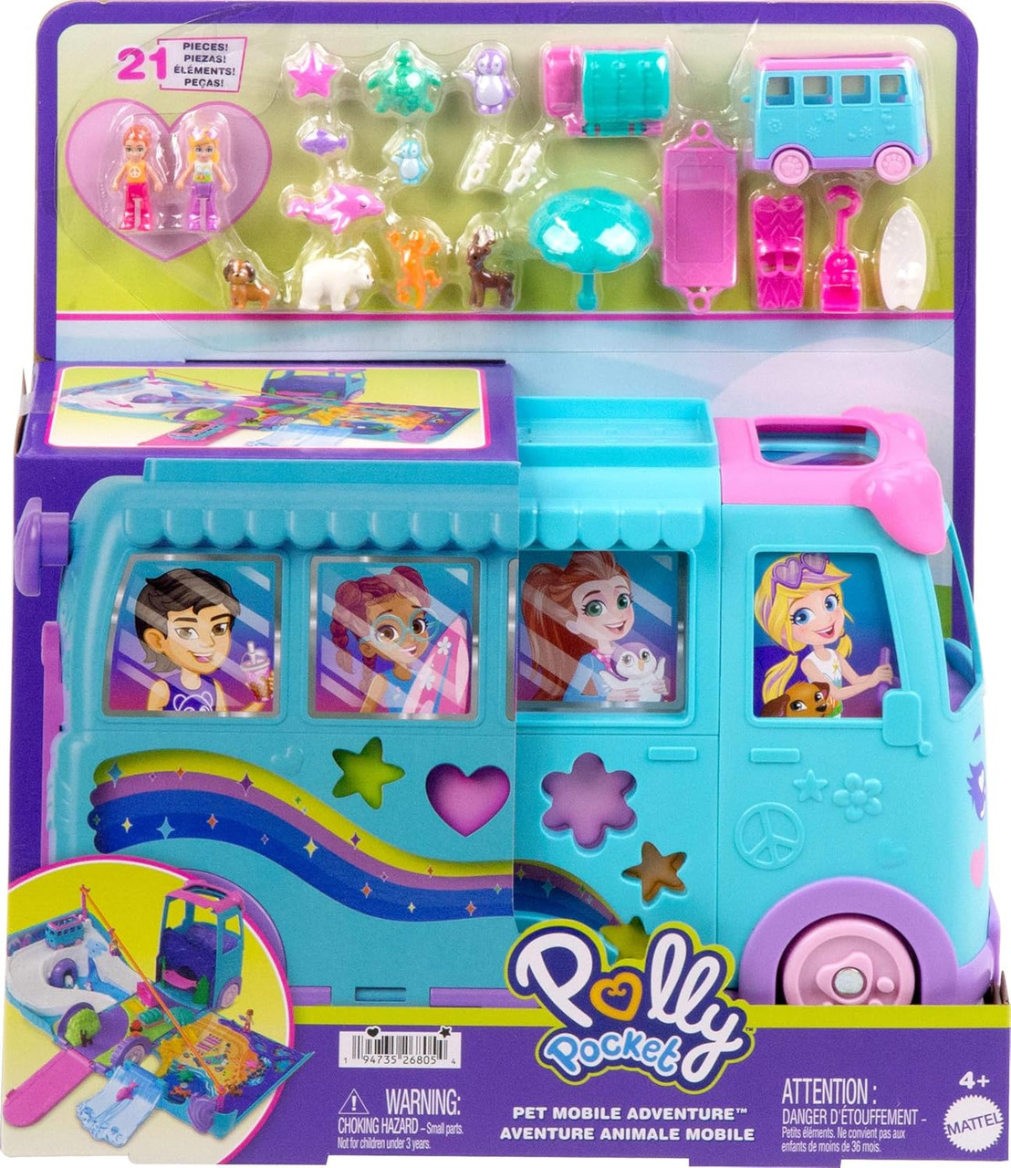 Polly Pocket Pet Mobile Adventure Playset Polly Pocket Pet Mobile Adventure Playset