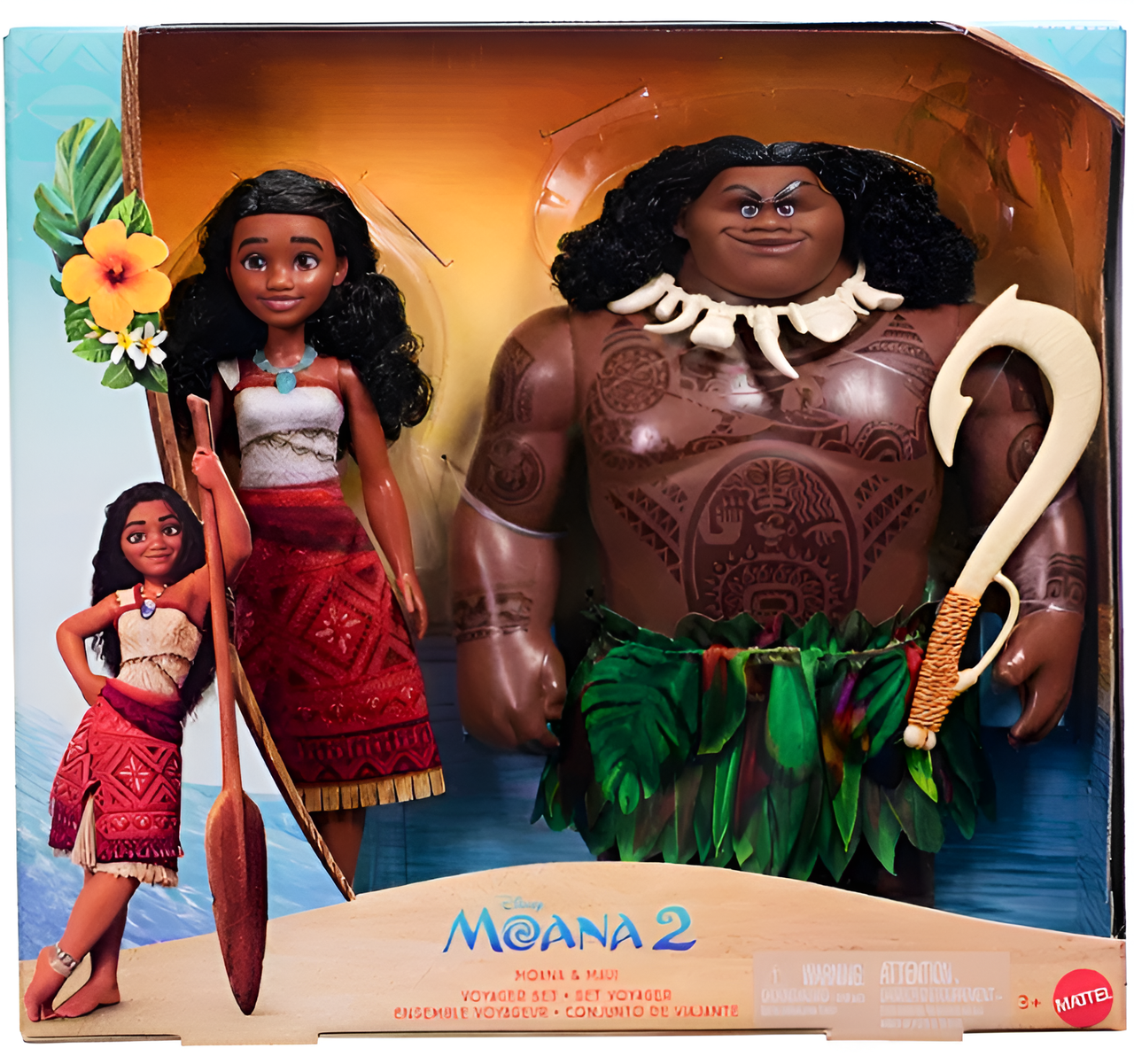 Moana 2 & Maui Demigod 2 Pack