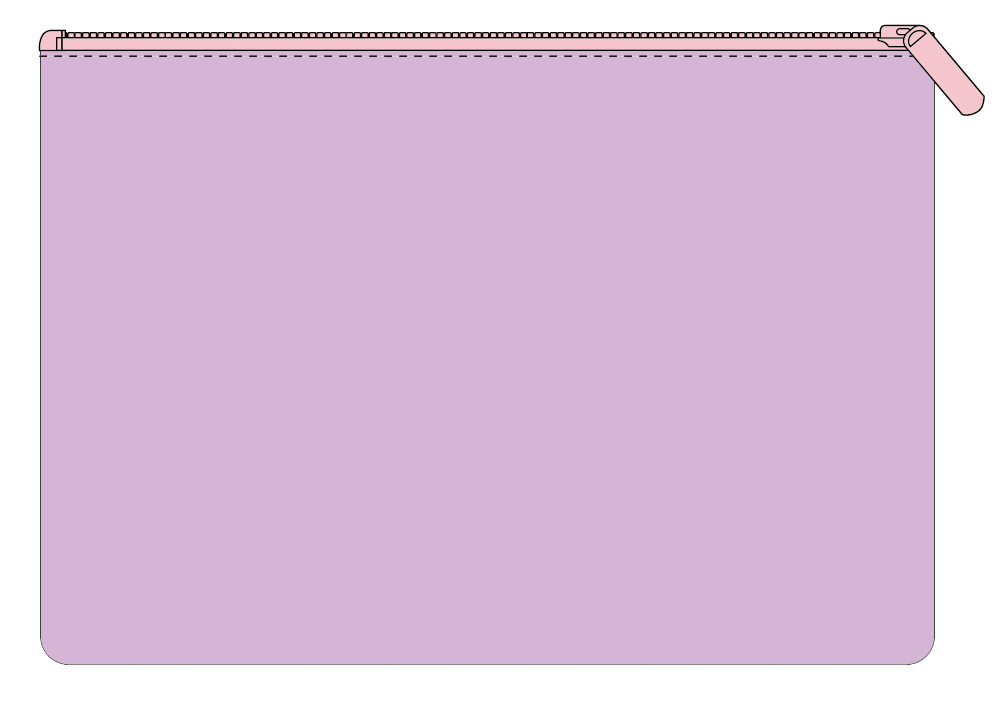 Sweet Snacks Transparent Pencil Case 