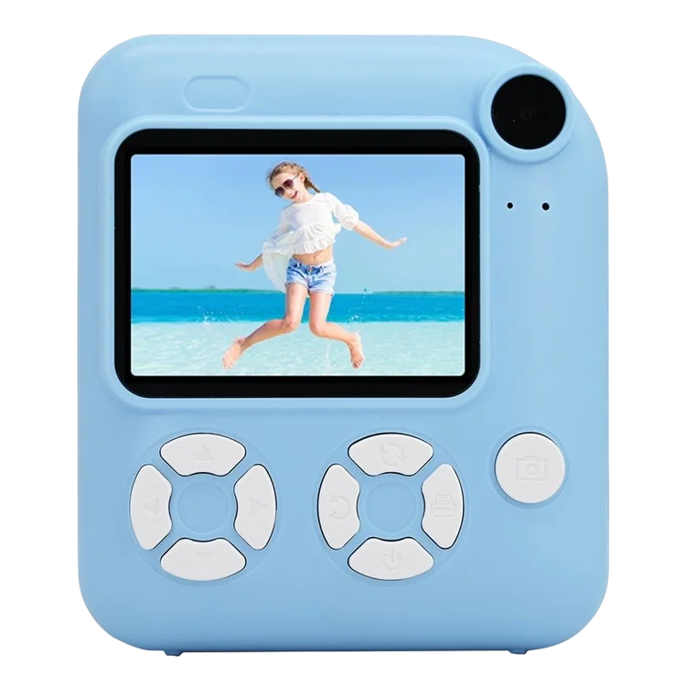 Instant Print Camera with Selfie Mode - Blue 