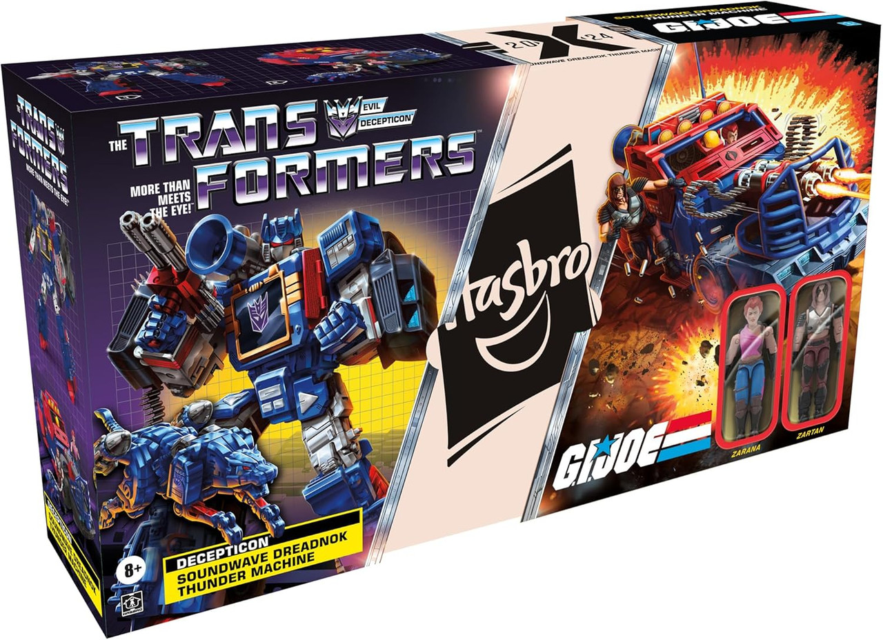 Transformers Collaborative G.I. Joe X Soundwave Dreadnok Thunder Machine, Zartan & Zarana