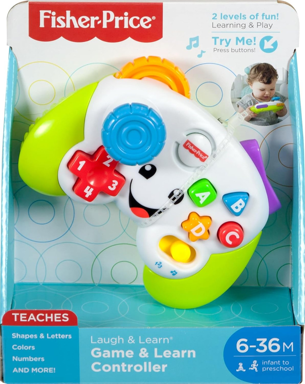 Fisher-Price Laugh & Learn Game & Learn Controller Green
