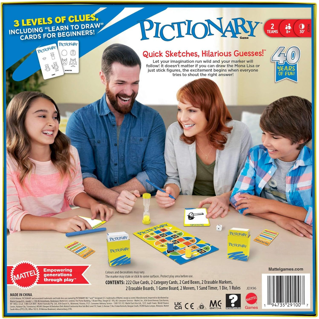 Mattel Games Pictionary Family Board Game