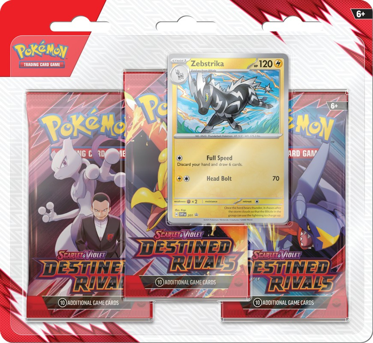 Pokemon TCG Scarlet & Violet 10 Destined Rivals Three booster blister