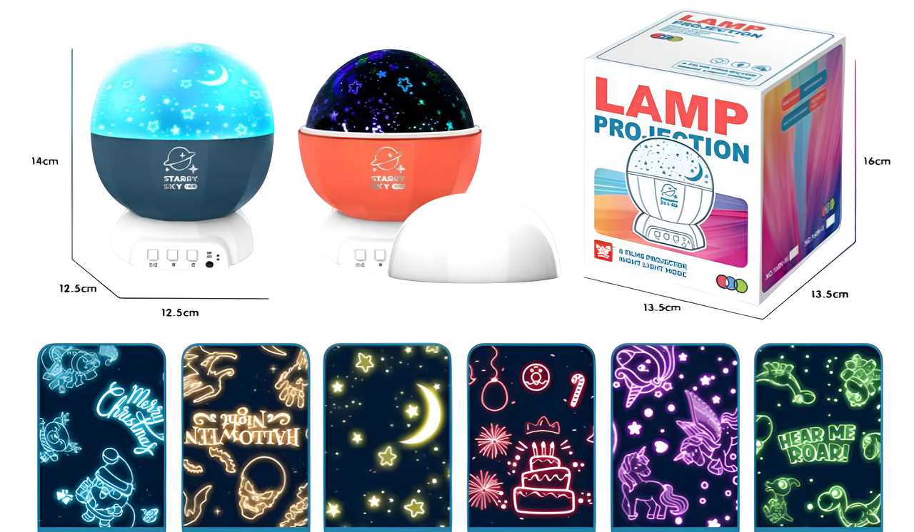 Star and Moon Starry Sky Projection Lamp