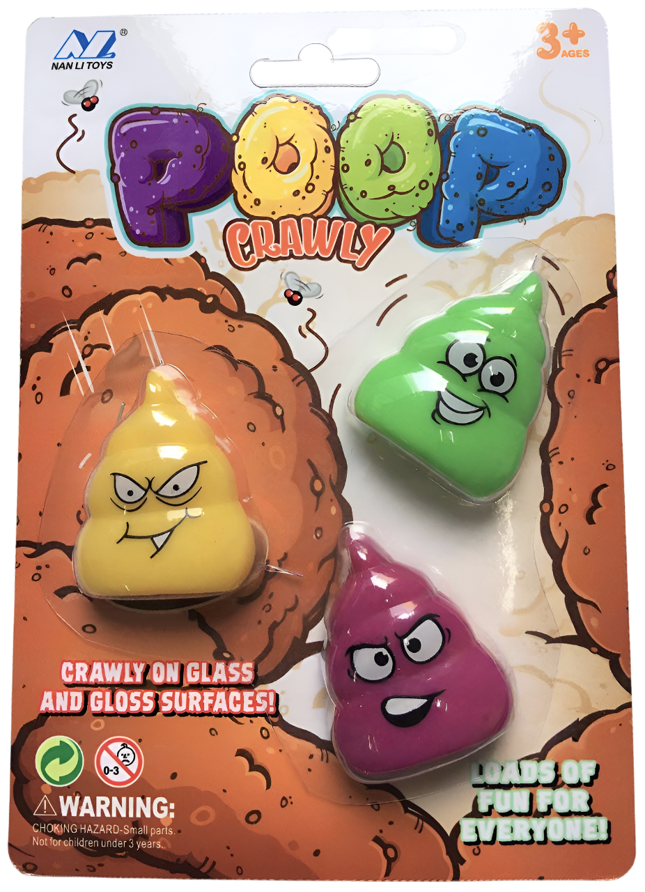 Wall Climbing Poo 3 Pack