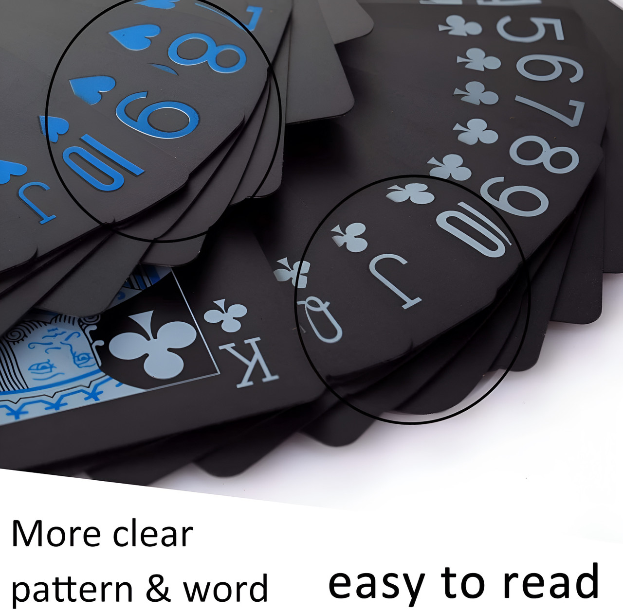 Black & Blue Playing Cards 