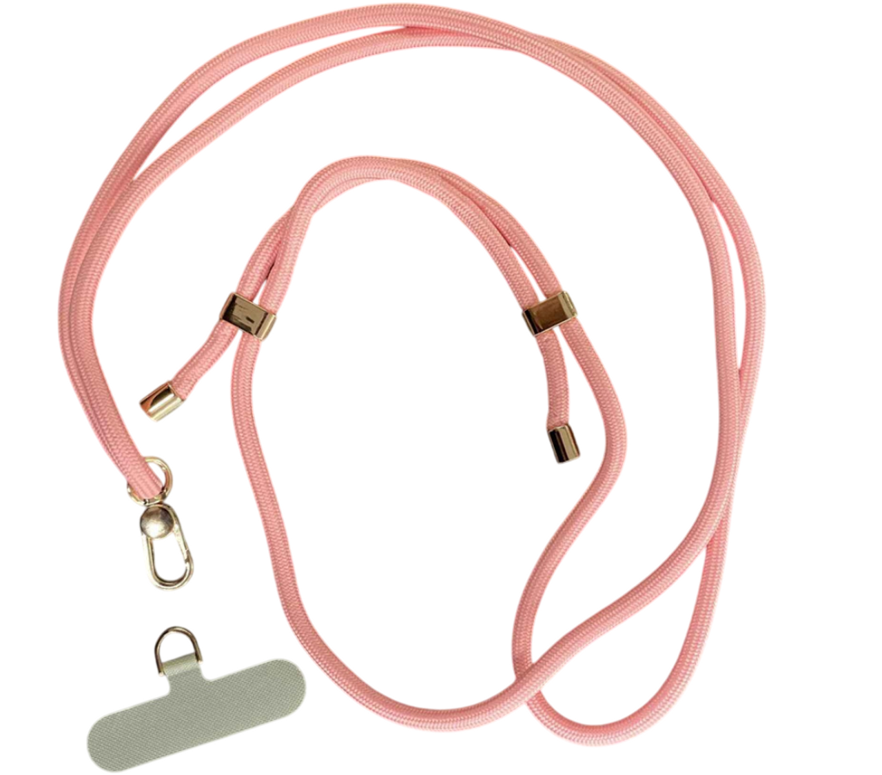 Peach Rope Crossbody Phone Strap 