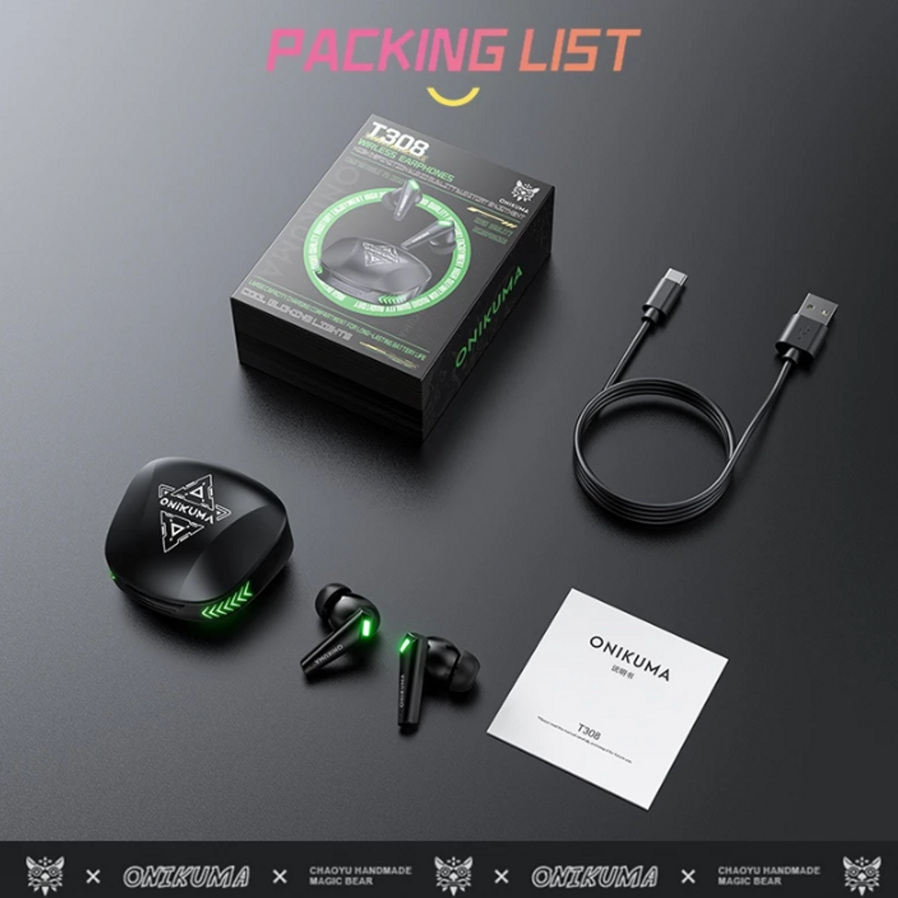 Onikuma TW308 Bluetooth Earbuds 