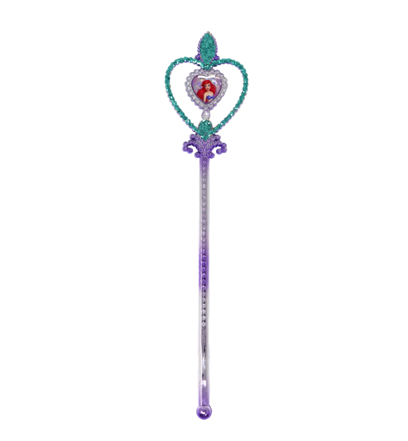 Disney Princess Little Mermaid Ariel Heart Gemstone & Glitter Wand