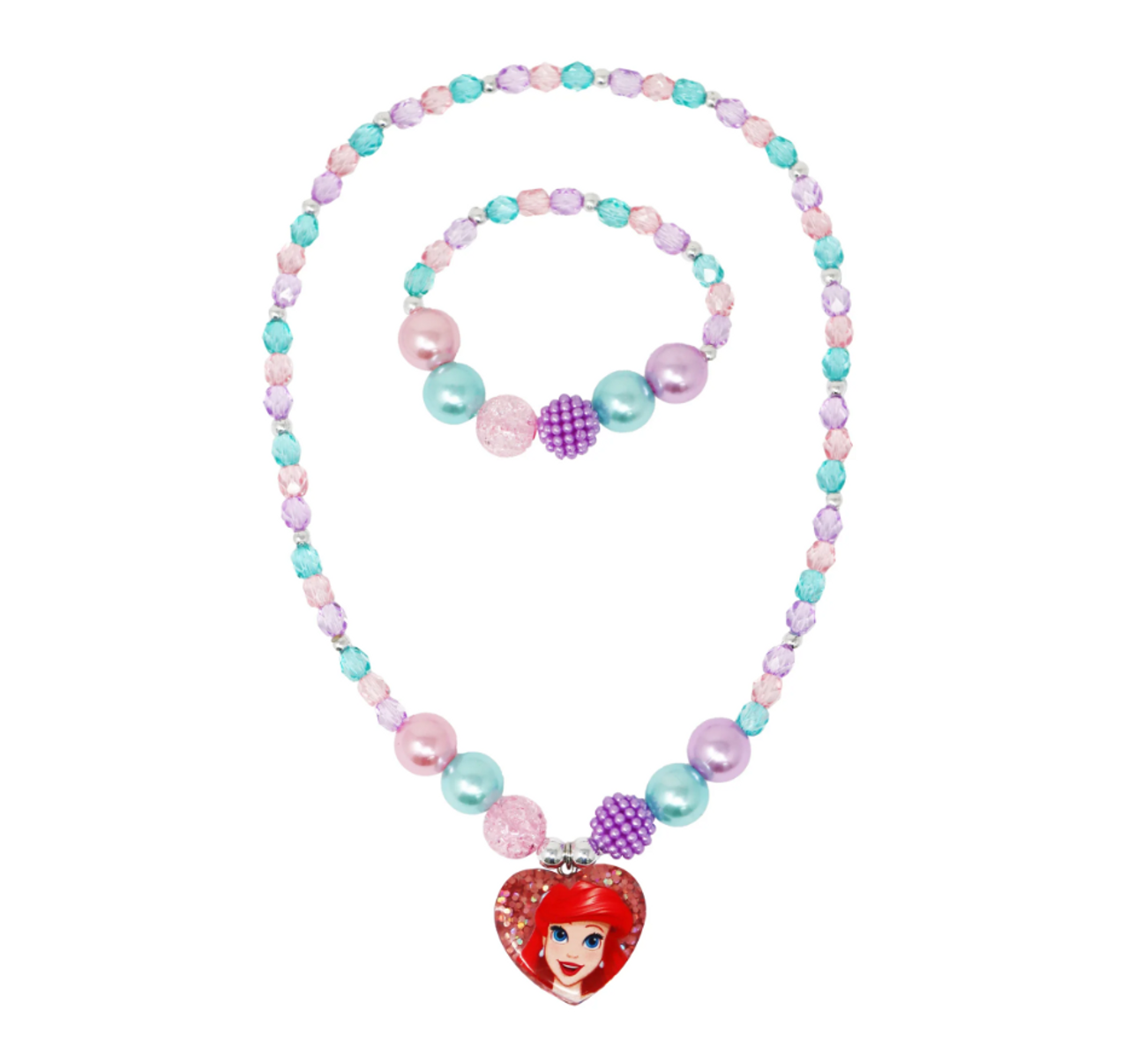 Disney Princess Ariel Necklace & Bracelet Set 2025