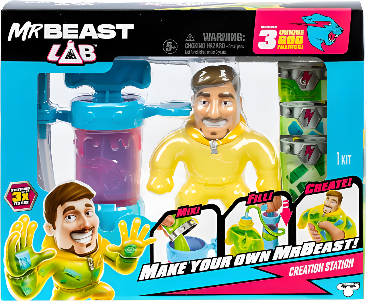 MrBeast Lab Stretchy Hero Creator Pack Hazmat Jimmy