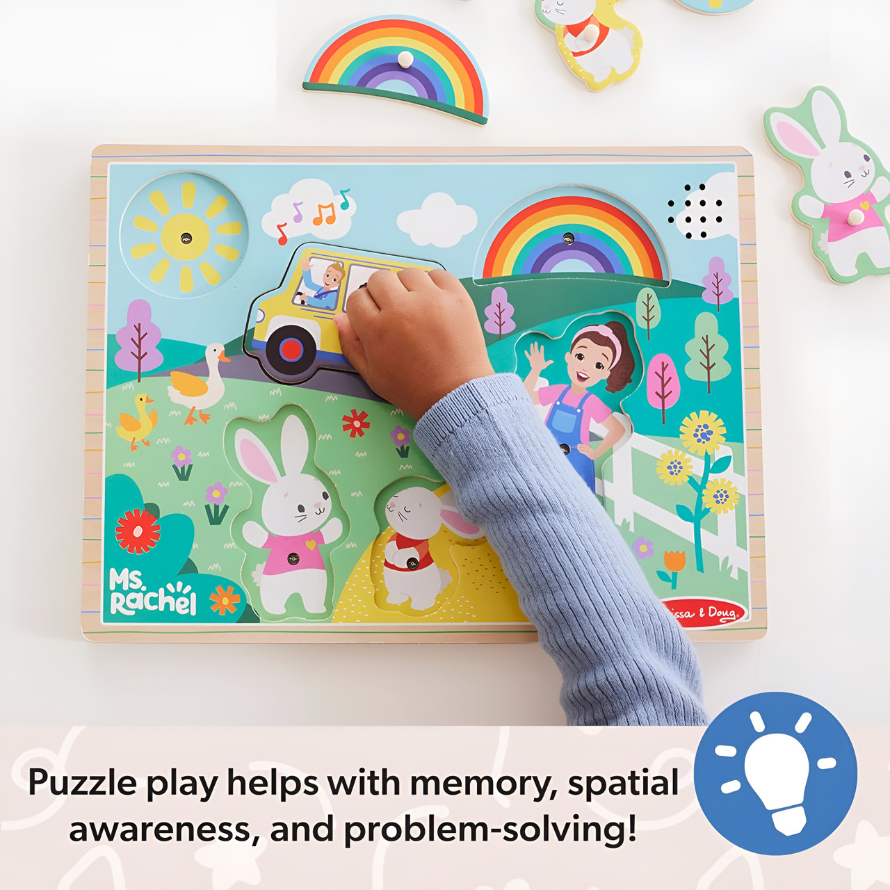 Melissa & Doug Ms. Rachel Wooden Song Puzzle — 6 Pieces Melissa & Doug Ms. Rachel Wooden Song Puzzle — 6 Pieces