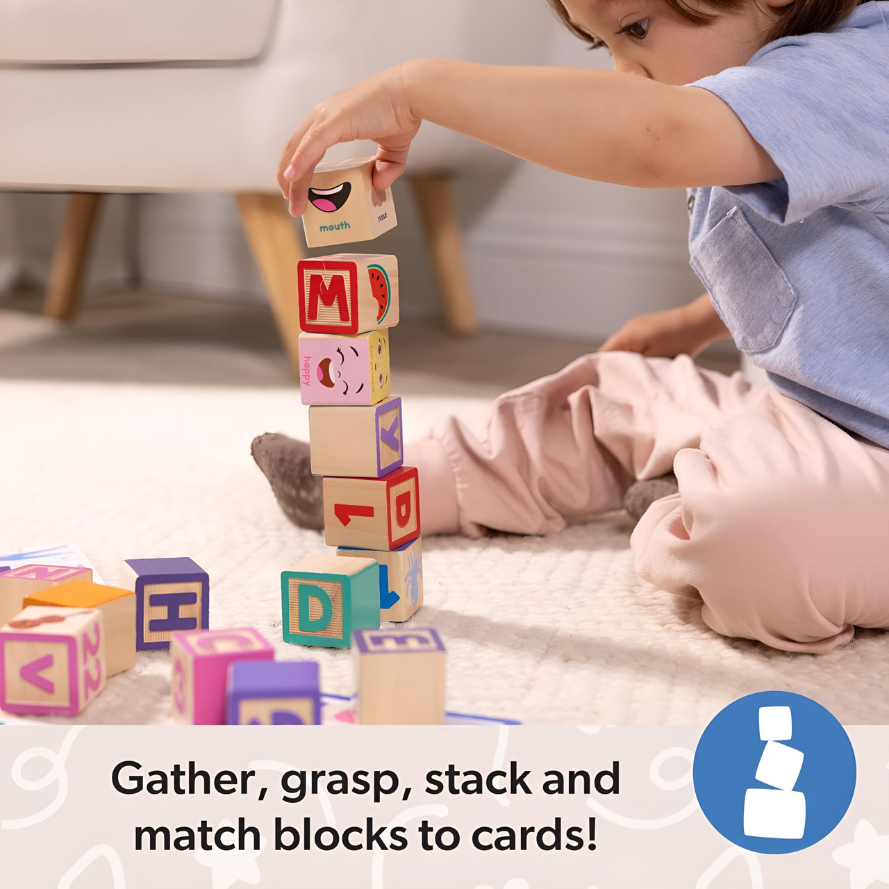 Melissa & Doug Ms. Rachel Wooden Learning Blocks Melissa & Doug Ms. Rachel Wooden Learning Blocks