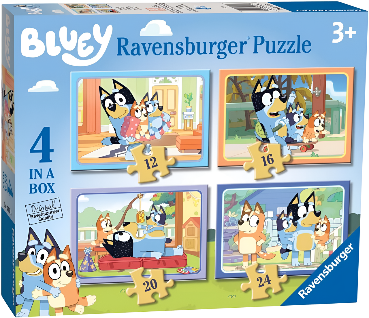 Ravensburger Bluey - 4 in Box 12, 16, 20, 24pcs