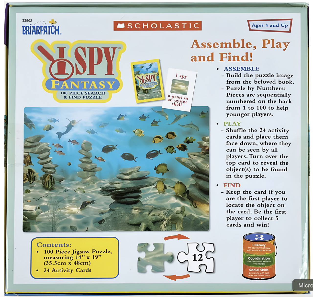 I Spy Fantasy 100 Piece Search & Find Puzzle