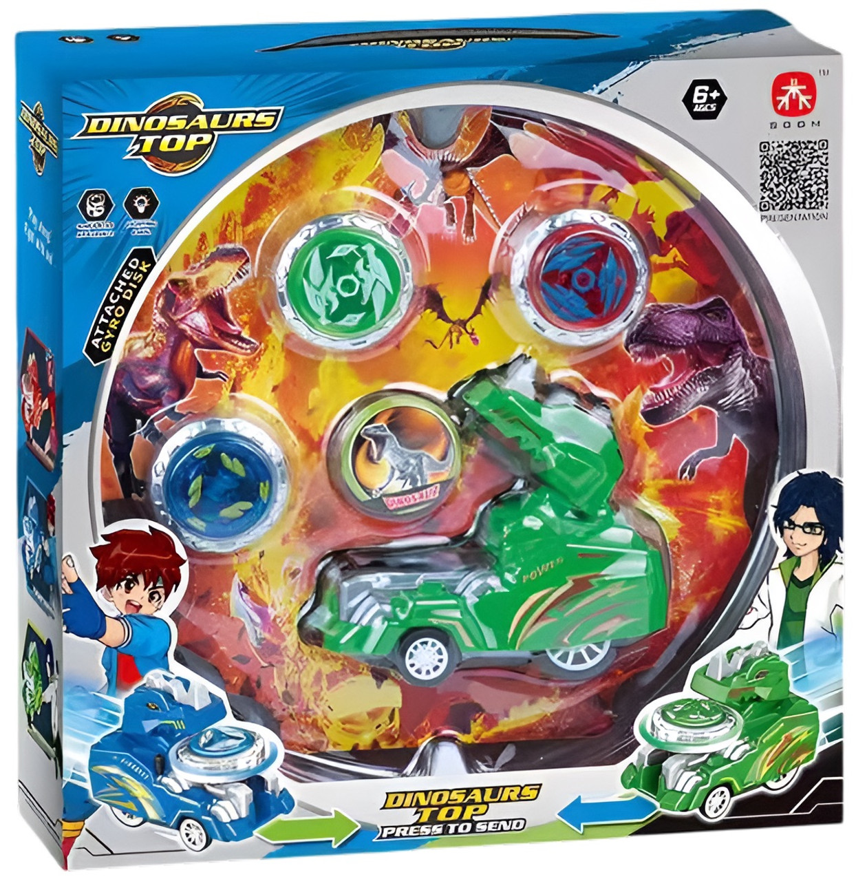 Hero Force Dinosaur Car Top Set