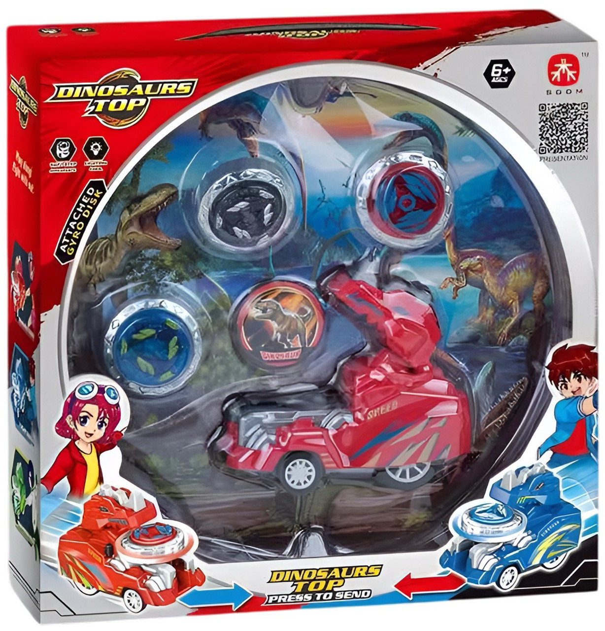 Hero Force Dinosaur Car Top Set