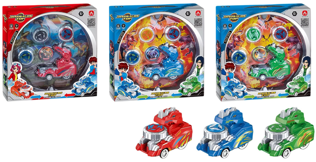 Hero Force Dinosaur Car Top Set