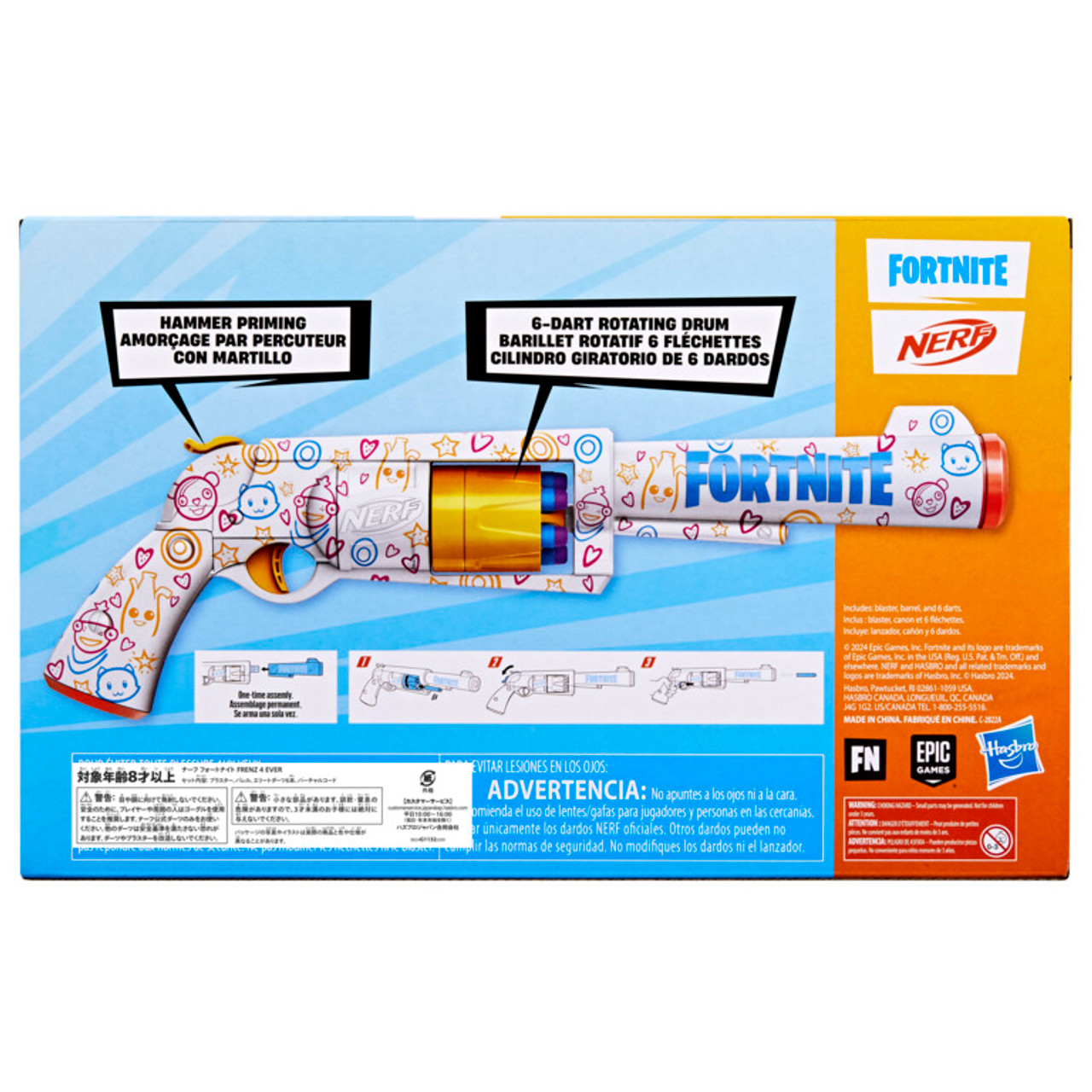 Nerf Fortnite Frenz 4 Ever Blaster Dart Blaster