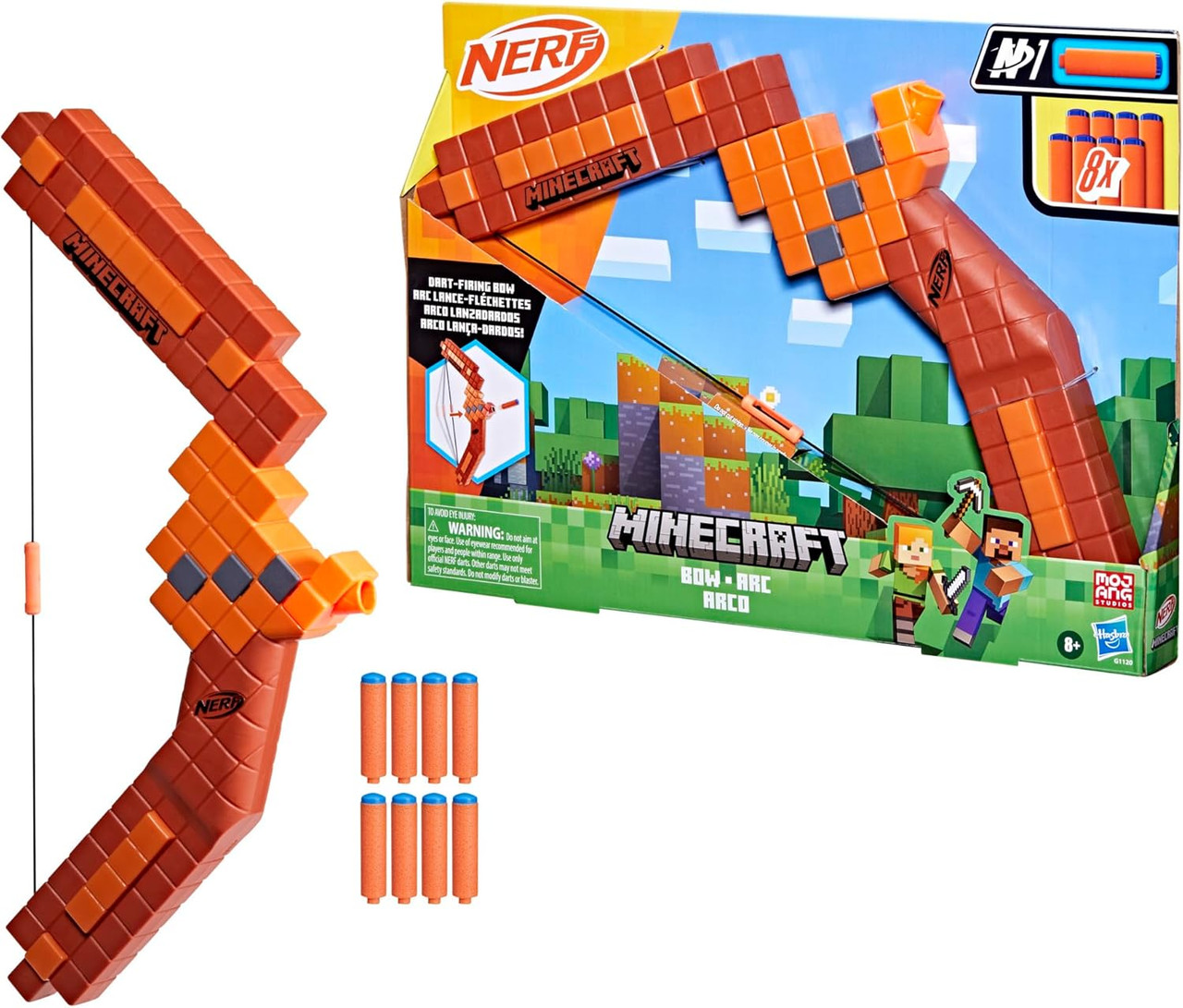 Nerf Minecraft Bow Dart Blaster 8 Nerf N1 Darts