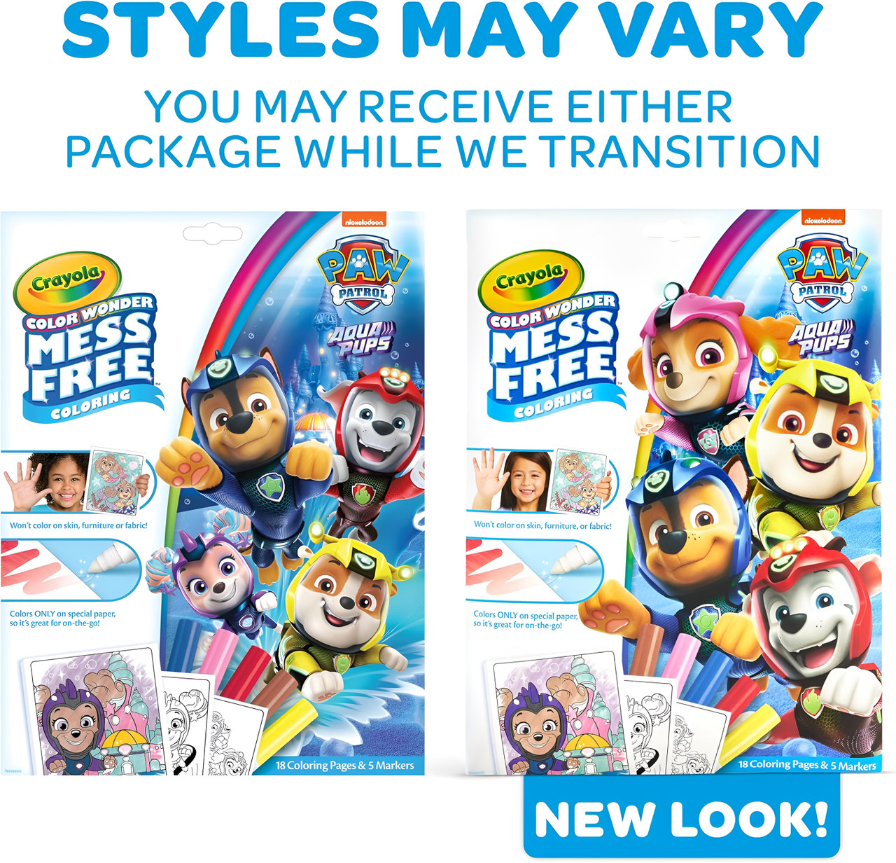 Crayola Colour Wonder - Paw Patrol Aqua Pups