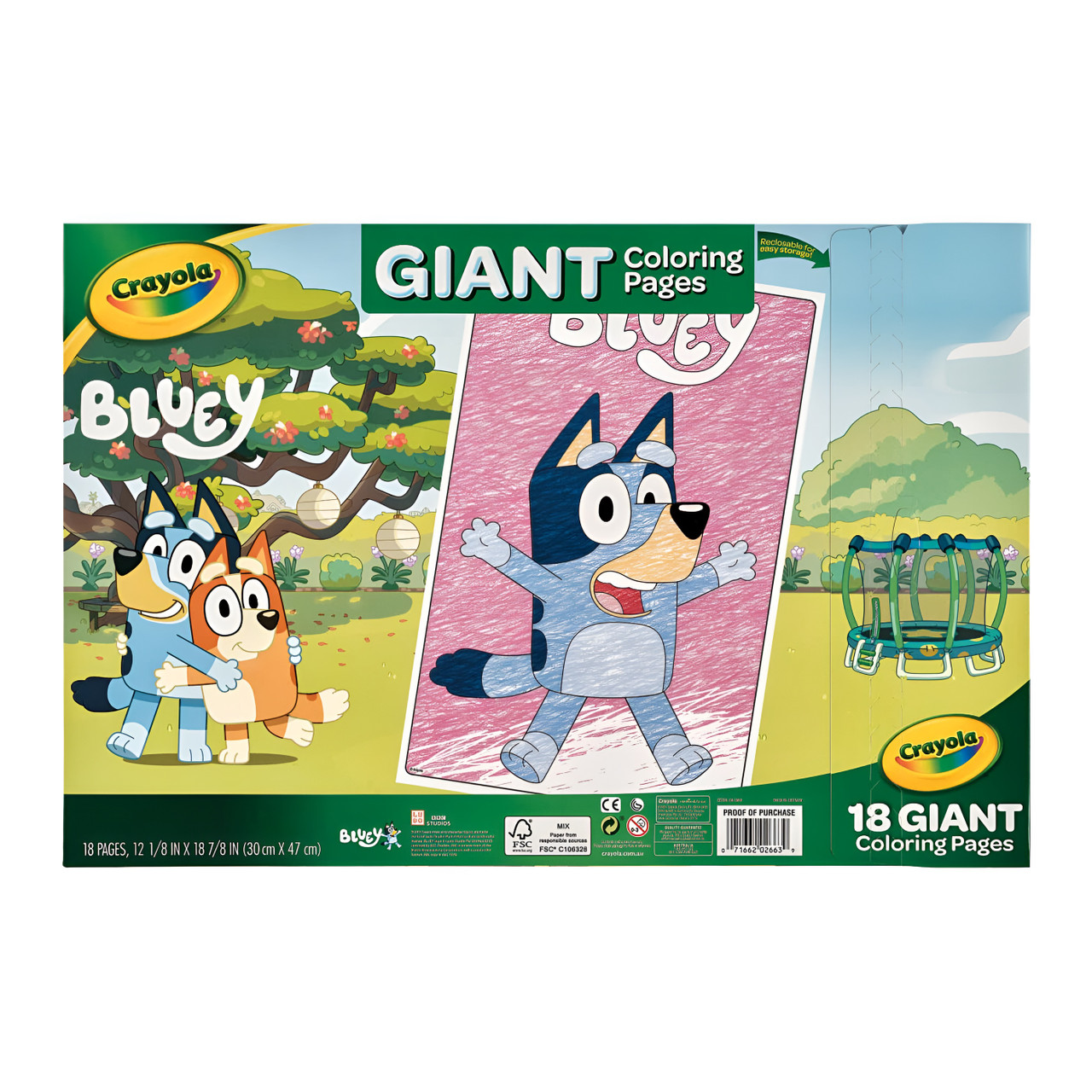 Crayola Giant Colouring Pages - Bluey