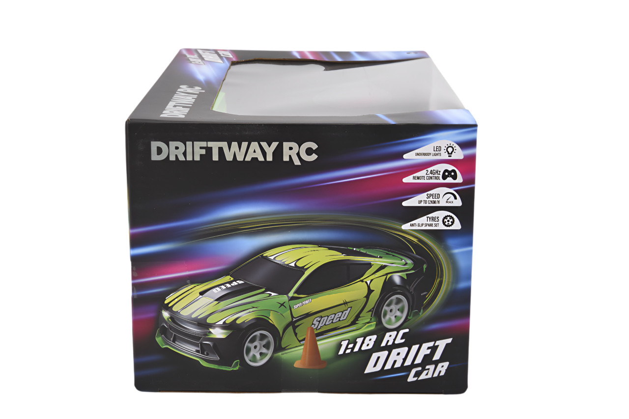 RC 1:18 Drift Car with Light Up Effect