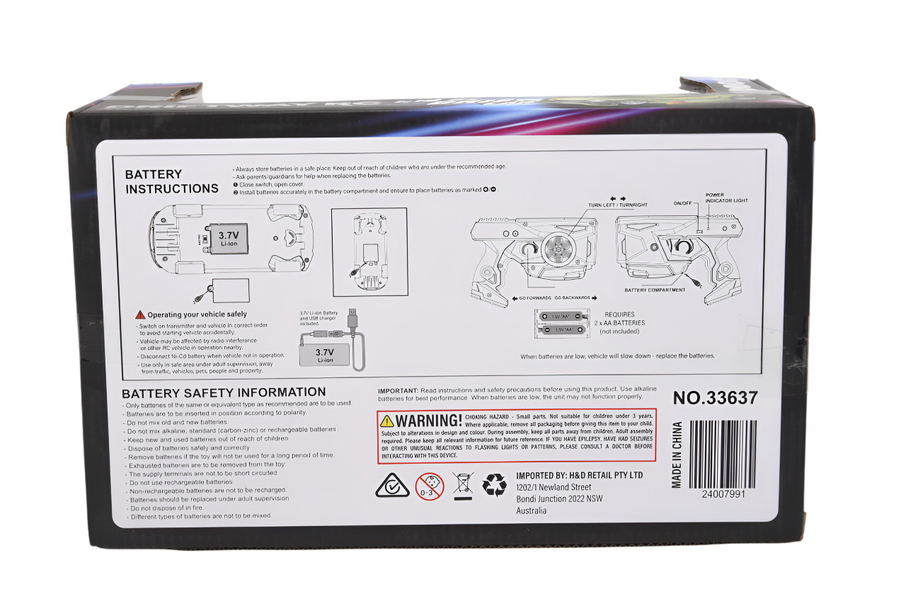 RC 1:18 Drift Car with Light Up Effect