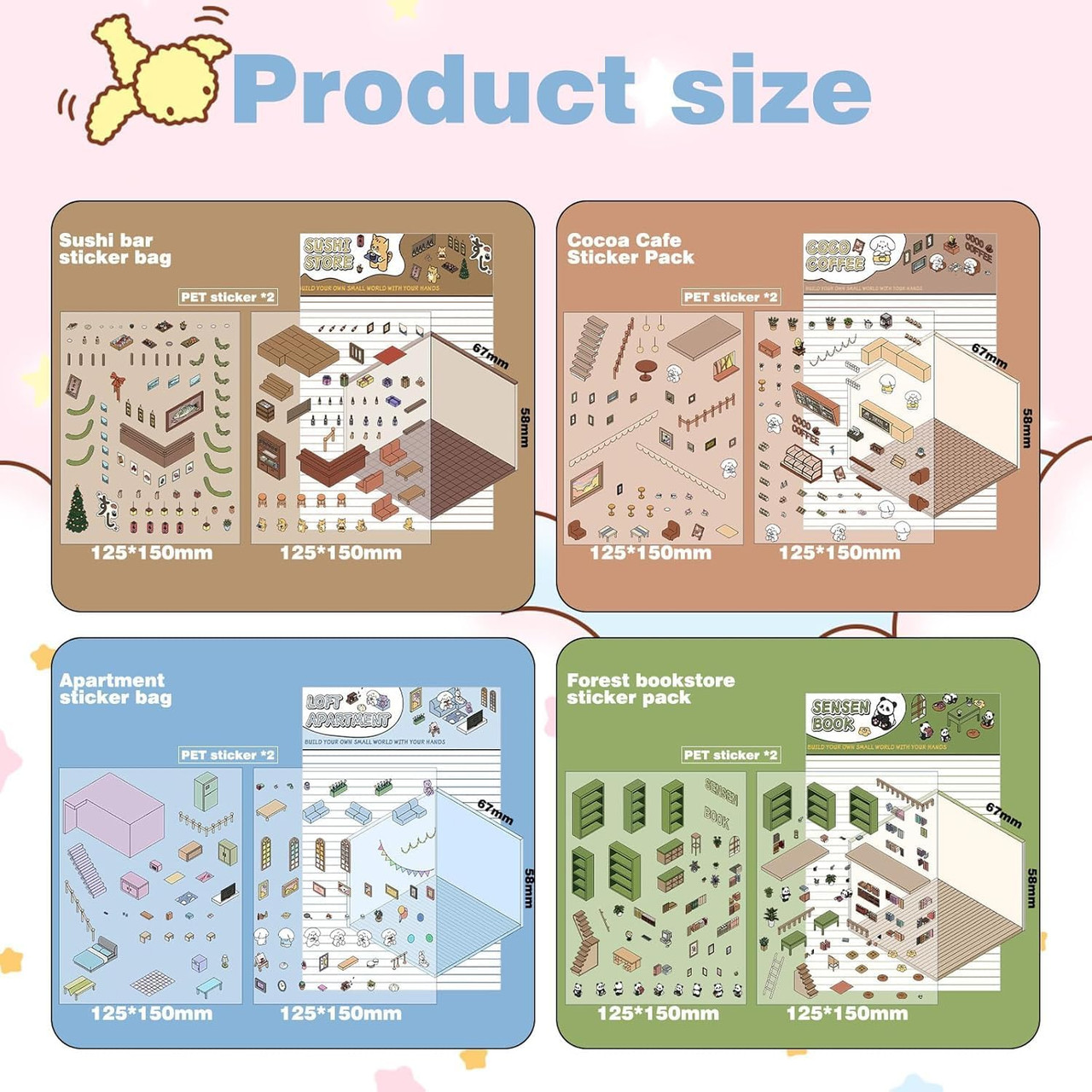 DIY 3D Sticker - Penguin Ice Cream Shop DIY 3D Sticker - Penguin Ice Cream Shop