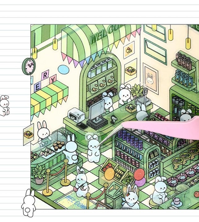 DIY 3D Sticker - Bunny's Convenient Store
