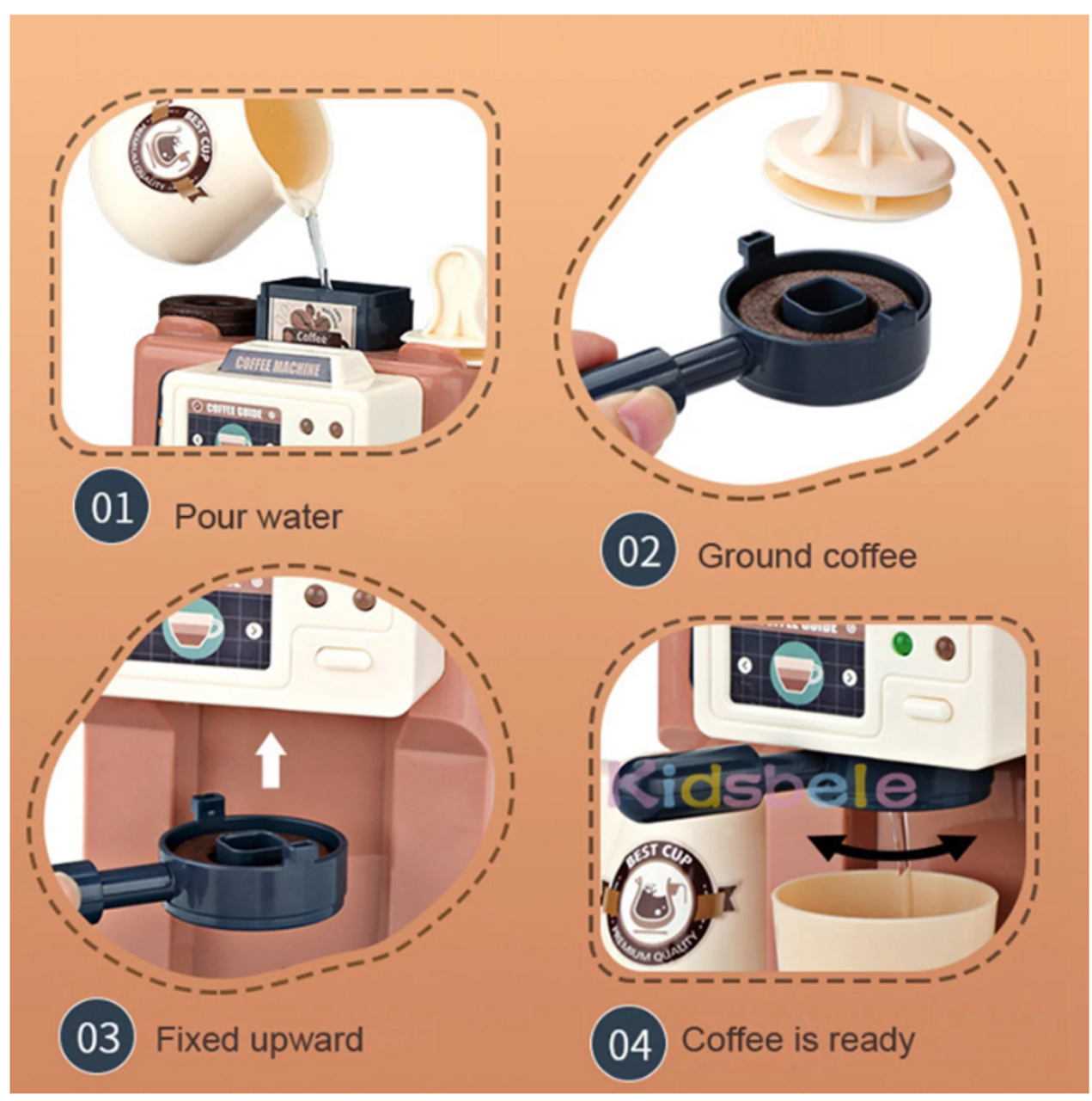 Wonder Co Play Pretend Café Playset  Wonder Co Play Pretend Café Playset