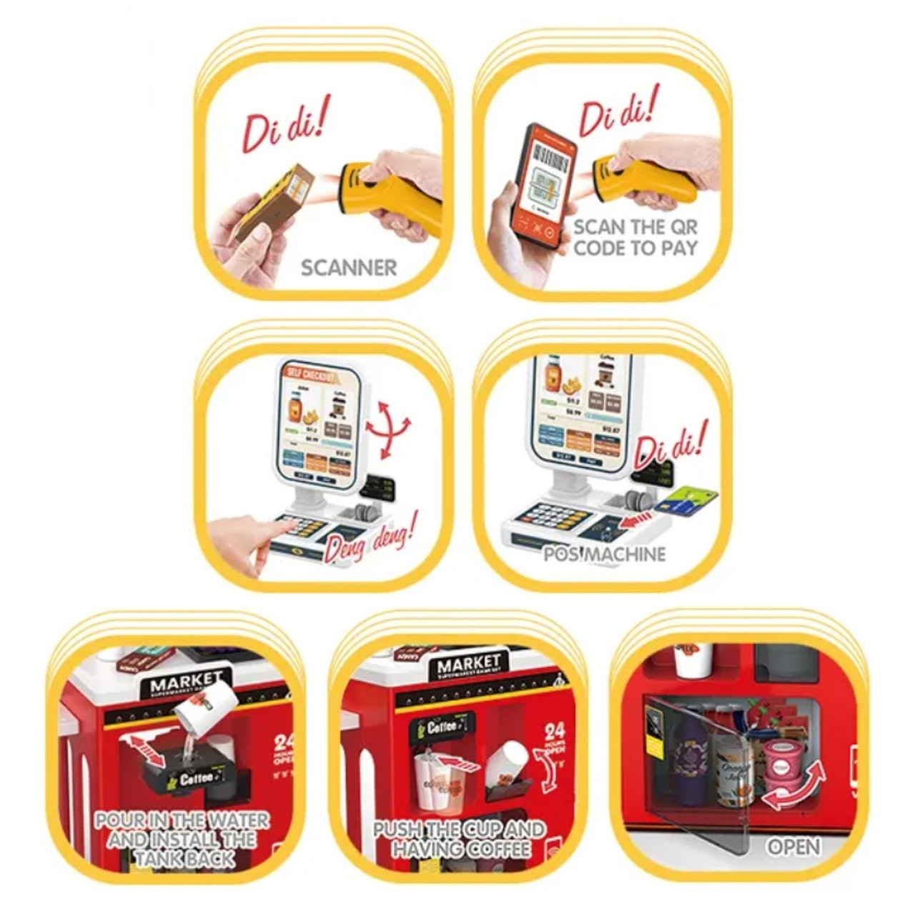 Wonder Co Play Junior Grocery Store & Checkout  Wonder Co Play Junior Grocery Store & Checkout