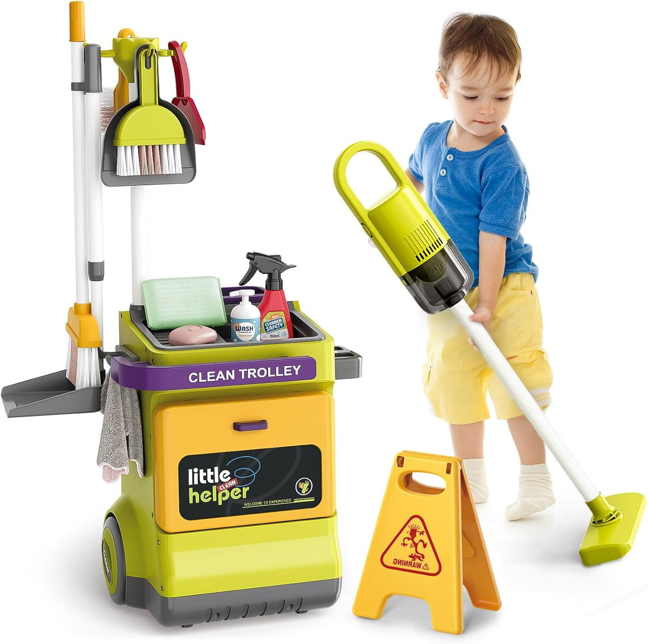 Wonder Co Push along Cleaning Cart 