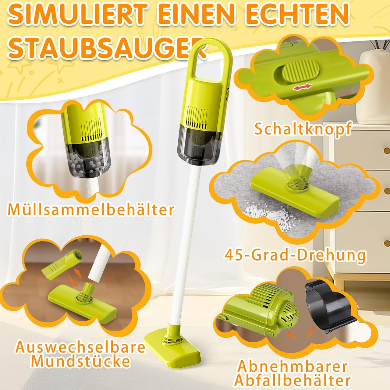 Wonder Co Push along Cleaning Cart 