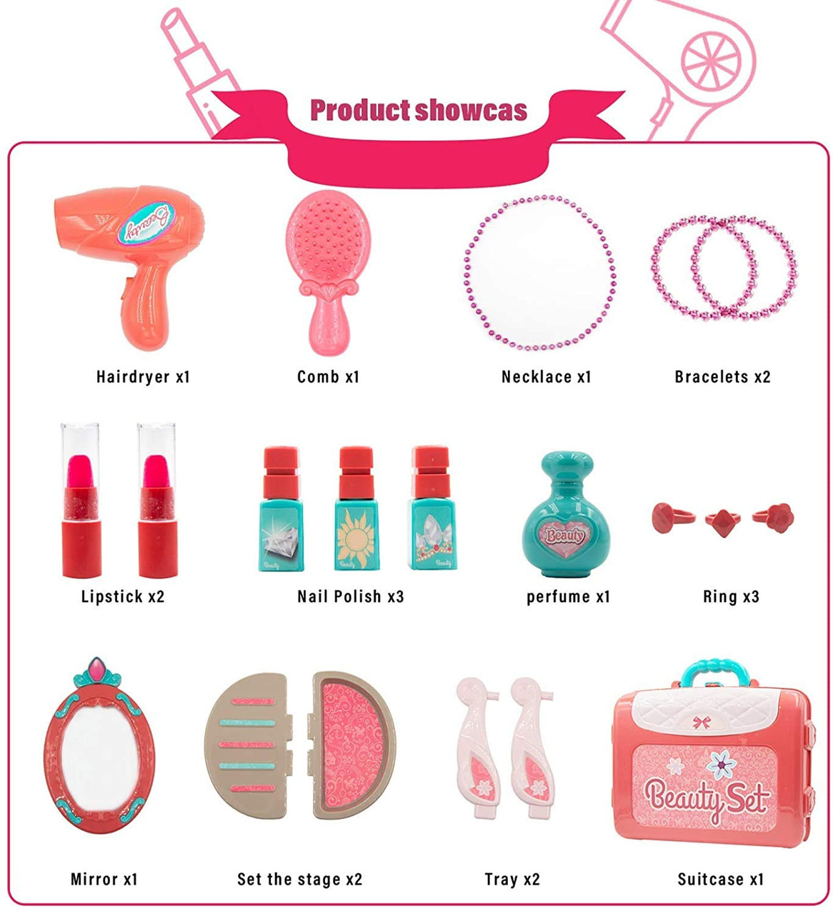 Wonder Co Dreamers 3-in-1 Portable Beauty Set  Wonder Co Dreamers 3-in-1 Portable Beauty Set